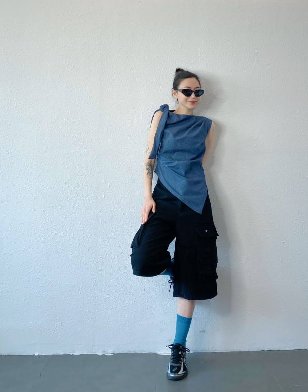 Denim Wrapped Vest #250401